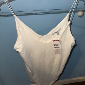 T.J.Maxx White Women's Bodysuit
